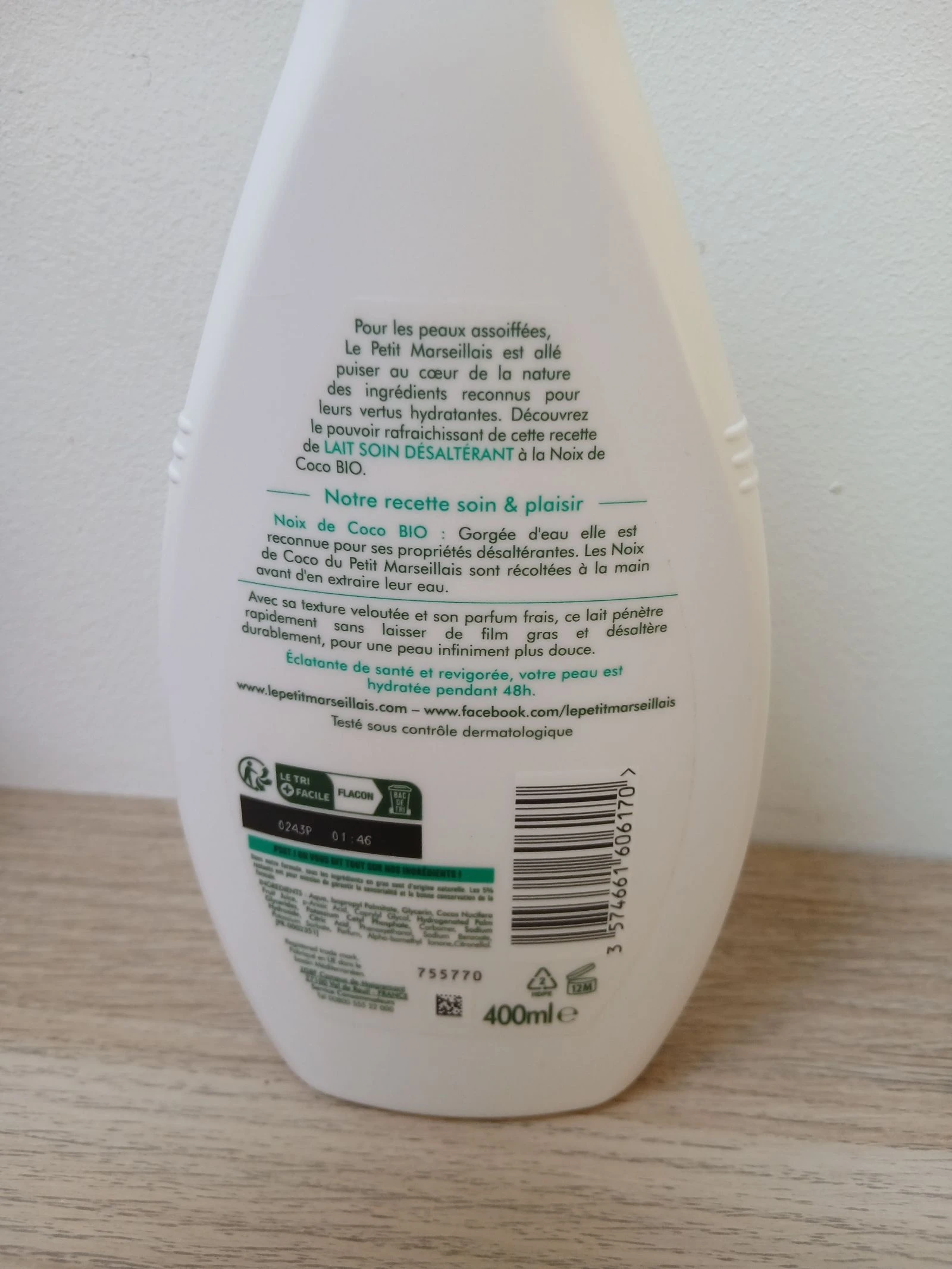 2 cremes corporais Le petit Marseillais novos coco e aloé vera – photo 2